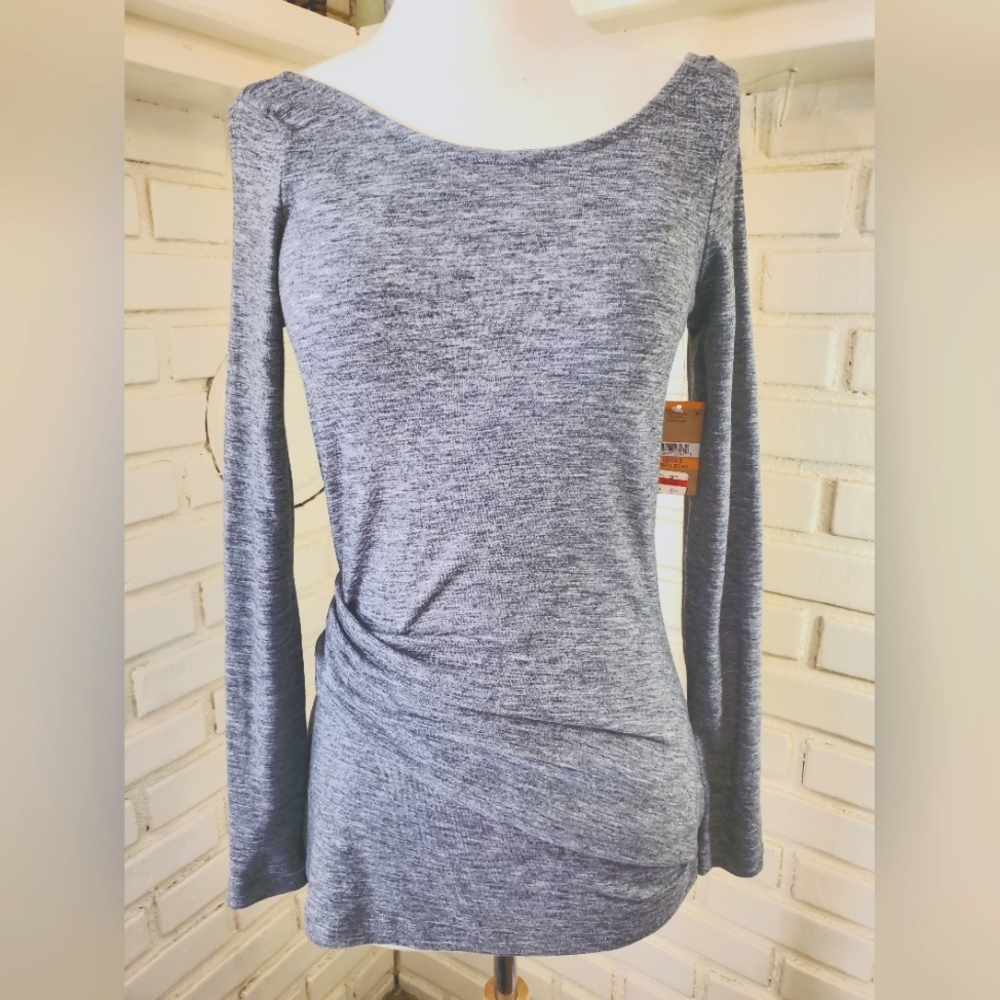 Soft grey long sleeve top